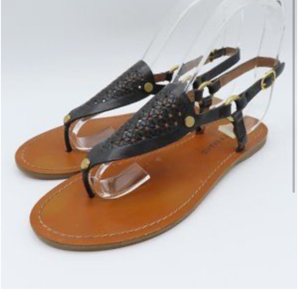 Lucky Brand Womens Ankle Strap Western Basketweave Sandals